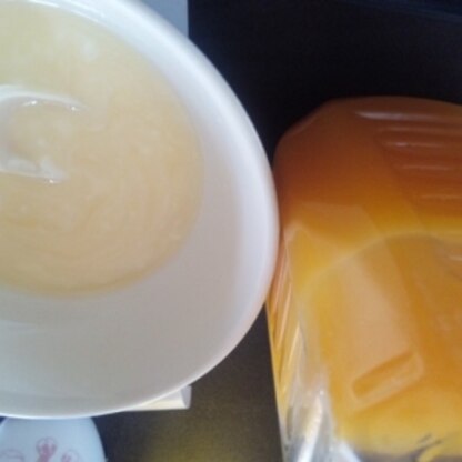 果汁50％オレンジジュースで甘くてすごく好きな味でした！